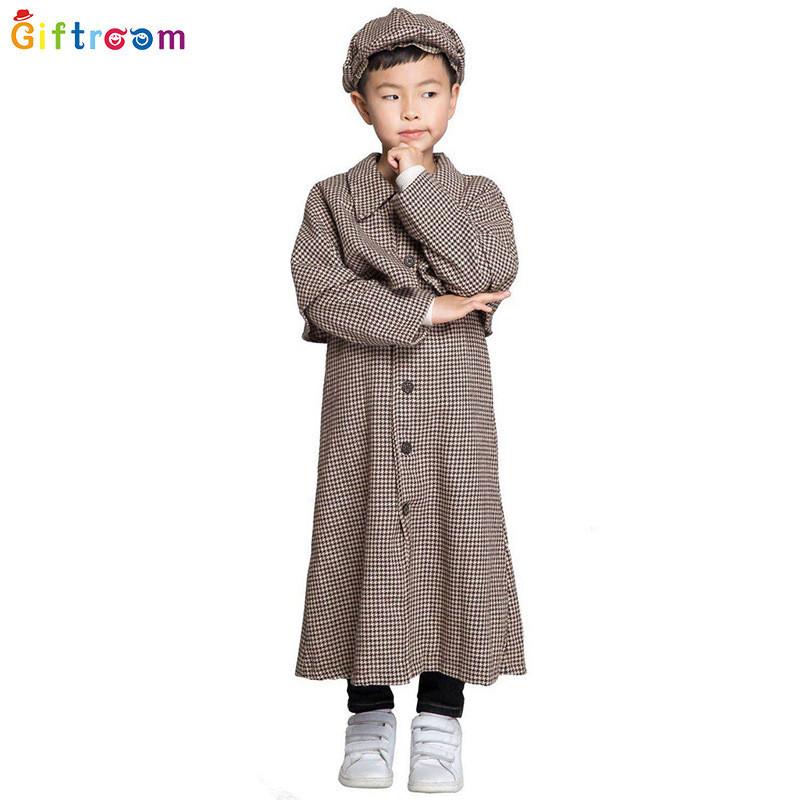 Módní kostým Sherlocka Holmese pro chlapce Ideální na Halloween a divadelní představení