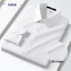 S Men's 3D Stripe Wrinkle-Resistant Bamboo Fiber Long Sleeve Shirt