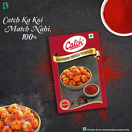 Catch Kashmiri Chilli Powder 100 g Pack | Mild Red Chilli Spice for Rich Colour, Aroma and Authentic Indian Flavours