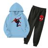 Unisex Kids Hoodie and Jogger Set with Graphic Print and Pockets for Everyday Wear