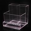 Plastic Nail Bits Grinder Storage Rack Transparent 3 Row 10 Holes Empty Machine Organizer Drill Machine Organizer Stand Display