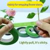 1-12Rolls Green Bouquet Floral Tape Self-adhesive Stamen Wrapping Paper Tape DIY Flower Decor for Florist Wedding Party Supplies