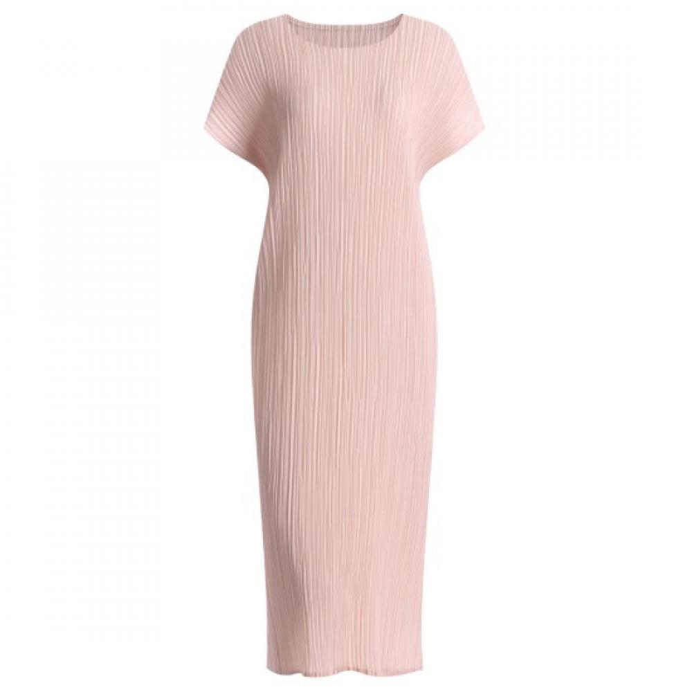 Shop Women Cap Sleeve French Pleated Long Dress Indipink Ble Wdr 1335