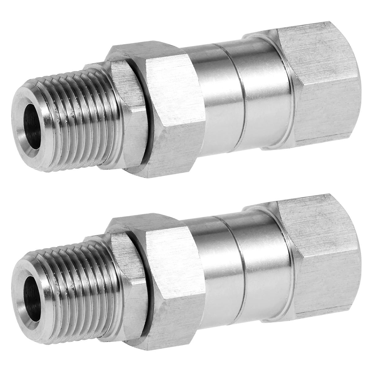 

Поворотный фитинг для мойки высокого давления, антискручивающий, 3/8 NPT, наружная резьба к внутренней, нержавеющая сталь, соединительное соединение для пистолета для мойки высокого давления, шланга 2pcs