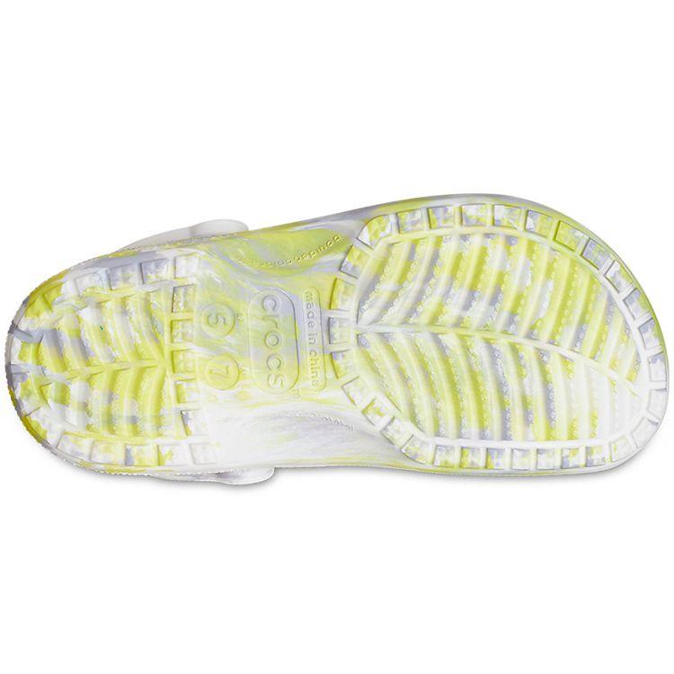 Crocs Classic Clog EVA Marble Pattern Unisex Footwear White Digital-Gray 206867-1FJ