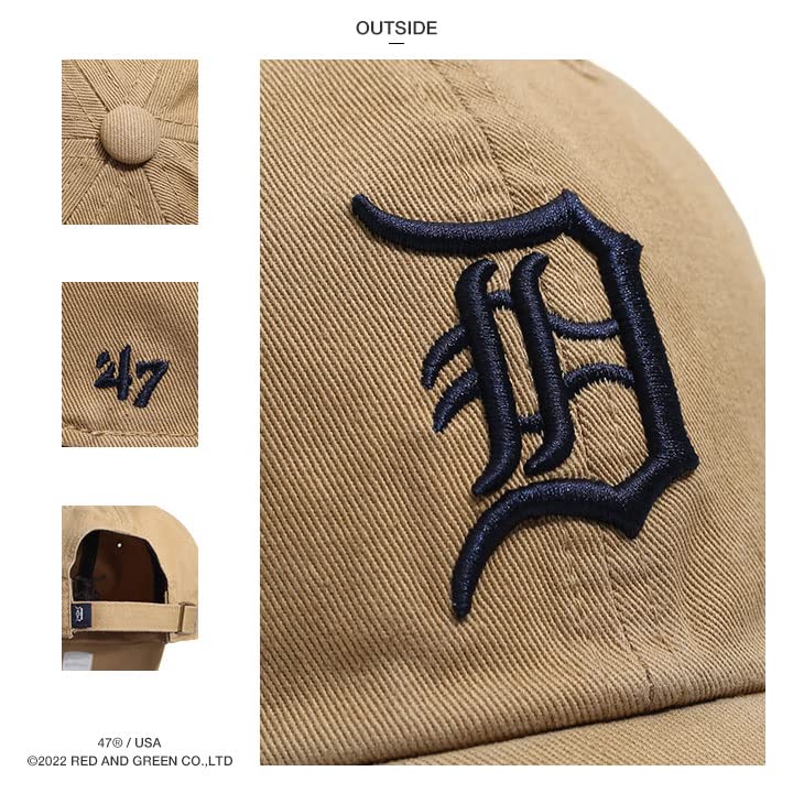 Forty Seven Detroit Tigers Clean Up Khaki Cap '47