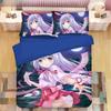 Kawaii Izumi Sagiri 3D Anime Print Bedding Set Duvet Covers Pillowcases One Piece Comforter Bedding Sets Bedclothes Duvet Cover