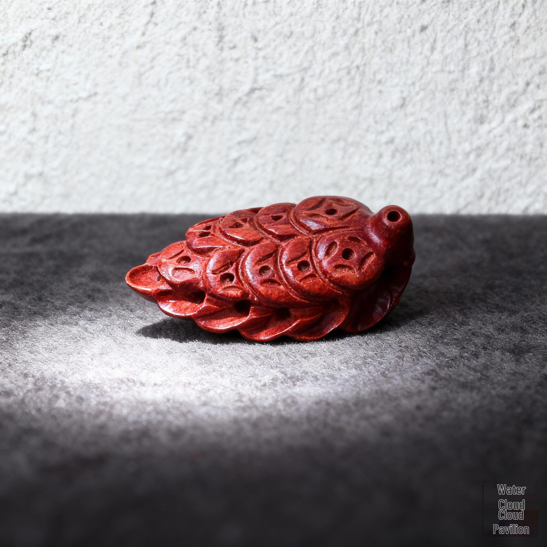 Sandalwood Leaf Pendant Necklace: Handmade Carved Wood Jewelry Accessory