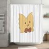 Cute Fish Shower Curtain Waterproof Bathroom Decor Ocean Theme Backdrop Washable Fabric For Kids Room