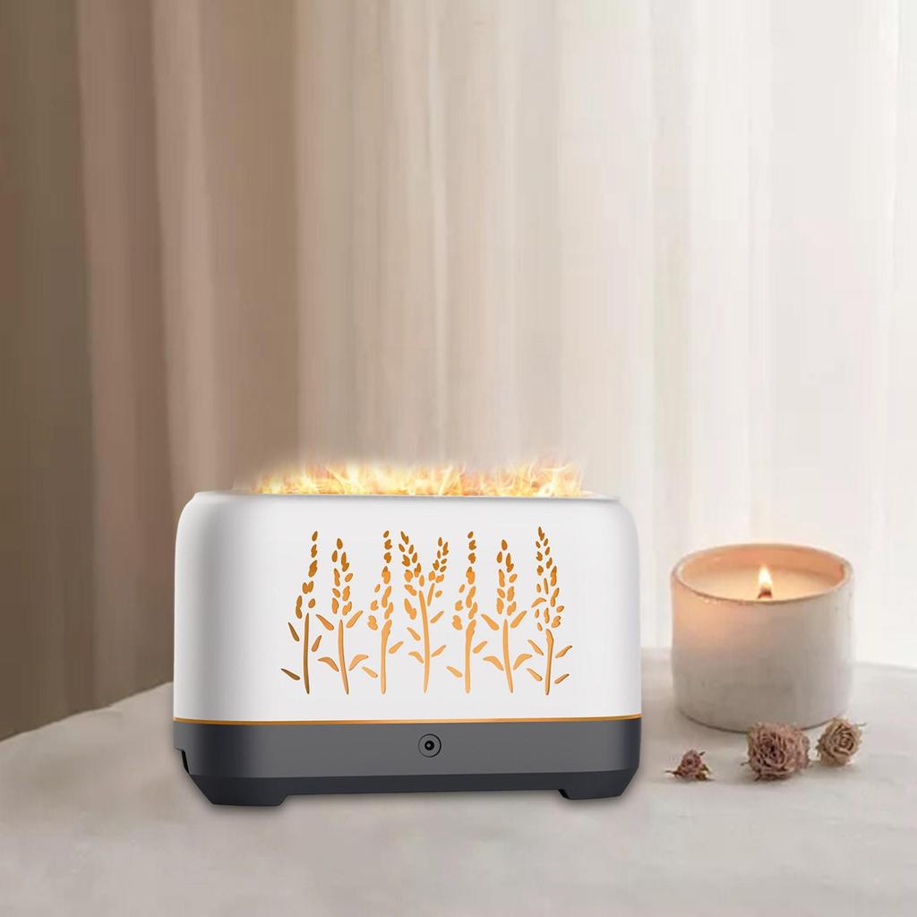 Umidificador de Chama Difusor de Aroma 200ml USB Desktop Escritório Berçário Decoração de Quarto