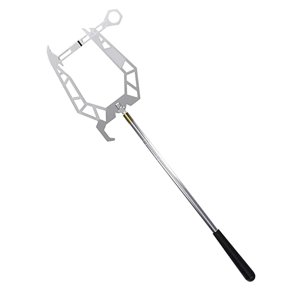 Stainless Steel Multi-Function Mooring Hook – Quick Line Threader & Portable Boat Securing Dock Hook for Kayak & Yacht