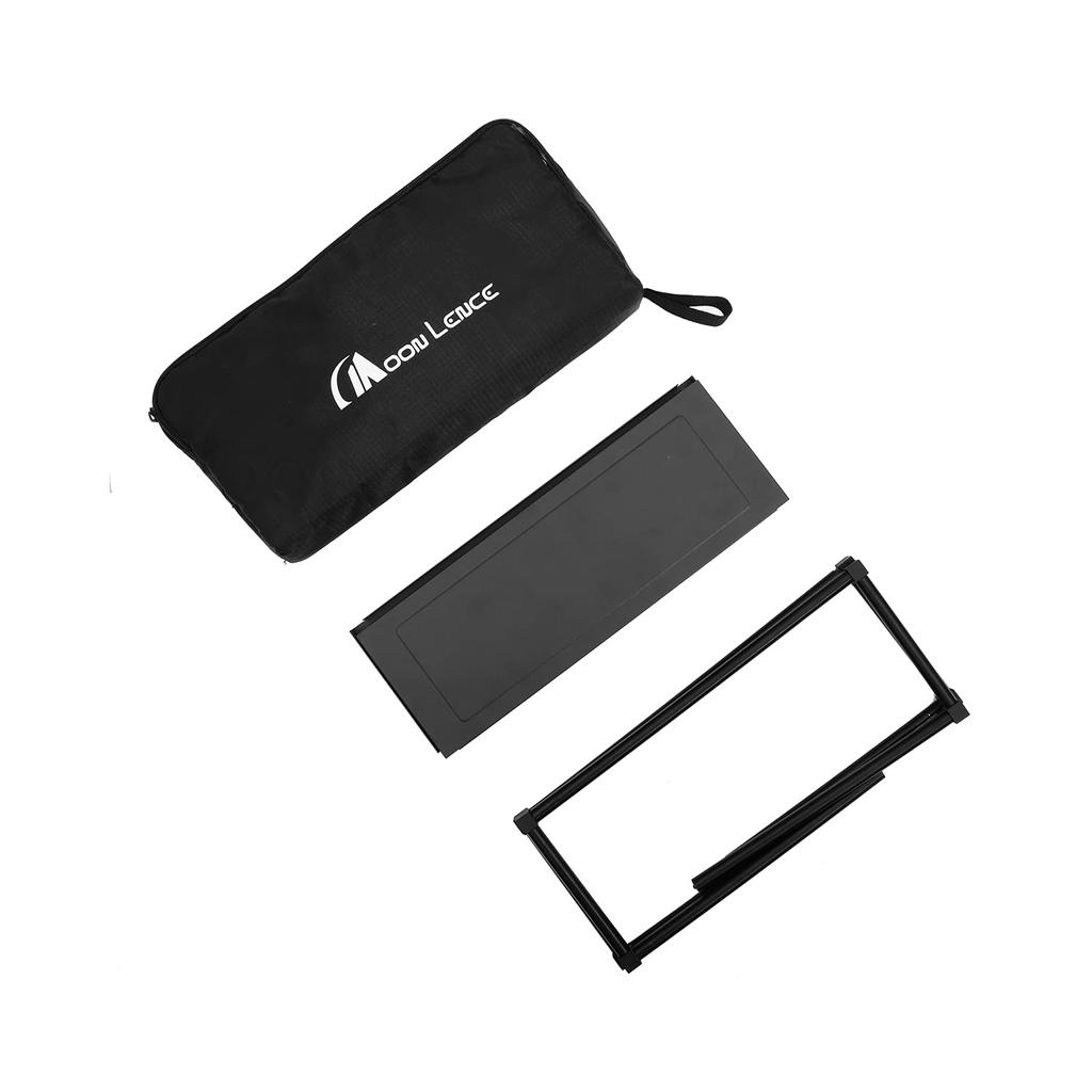 MOON LENCE Camping Table Outdoor Table Folding Aluminum Alloy Compact Ultra Light Heat Resistant Low Table Aluminum Roll Table Camping Outdoor Table