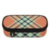 Pencil Case Neat Design 300D Polyester Zipper Closure with Main Pocket Mesh Layer and Removable Pen Divider for Students