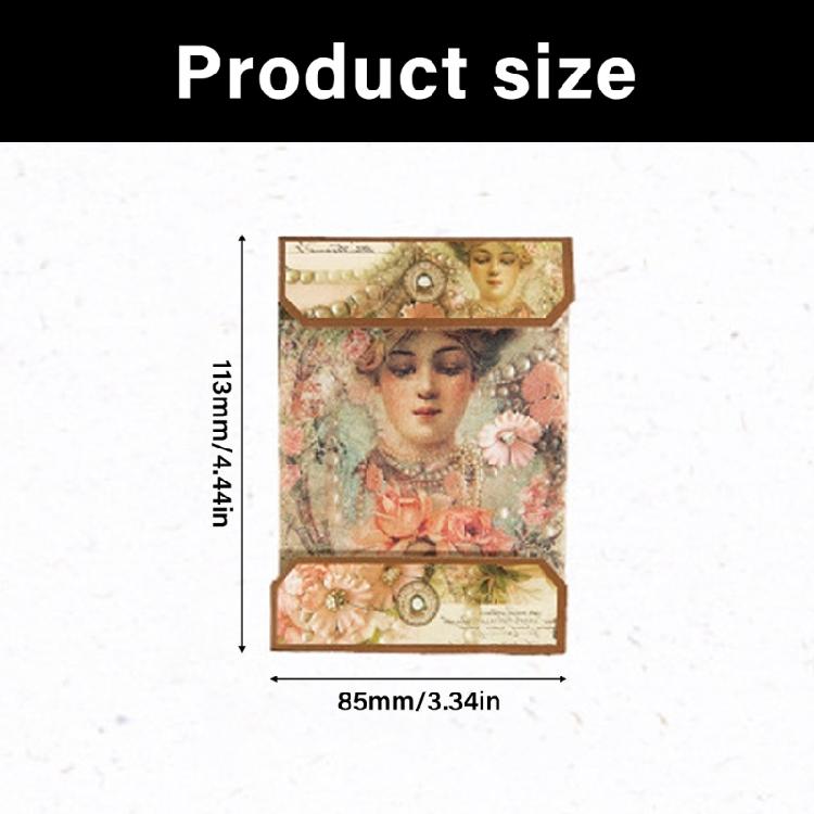 20 Sheets Retro Aesthetic Decorative Paper Scrapbooking Decoration Paper for Journal Notebook Photo Album and Art Craft