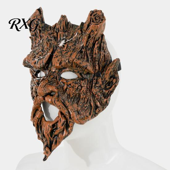 Creepy Spider Web Halloween Mask Mask, Horror Tree Demon Costume Prop, with Breathable Hollow Design, Lightweight Party Dark Style for Cosplay Fantasy