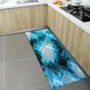 Non Slip Washable Light Luxury Geometric Texture Runner Mat Marble Pattern Rug for Kitchen Hallway Corridor Home Decor Floor