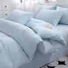 New Spring Duvet Cover Class A Double Yarn Printed Knitted Cotton 3-4 Piece Quilt Bed Sheet Pillowcase Small Fresh Bedding