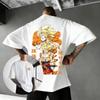 Dragon Ball Anime Goku Print T-Shirt, Unisex Loose Breathable Summer Top Short Sleeve Fashion Women And Men T-shirt