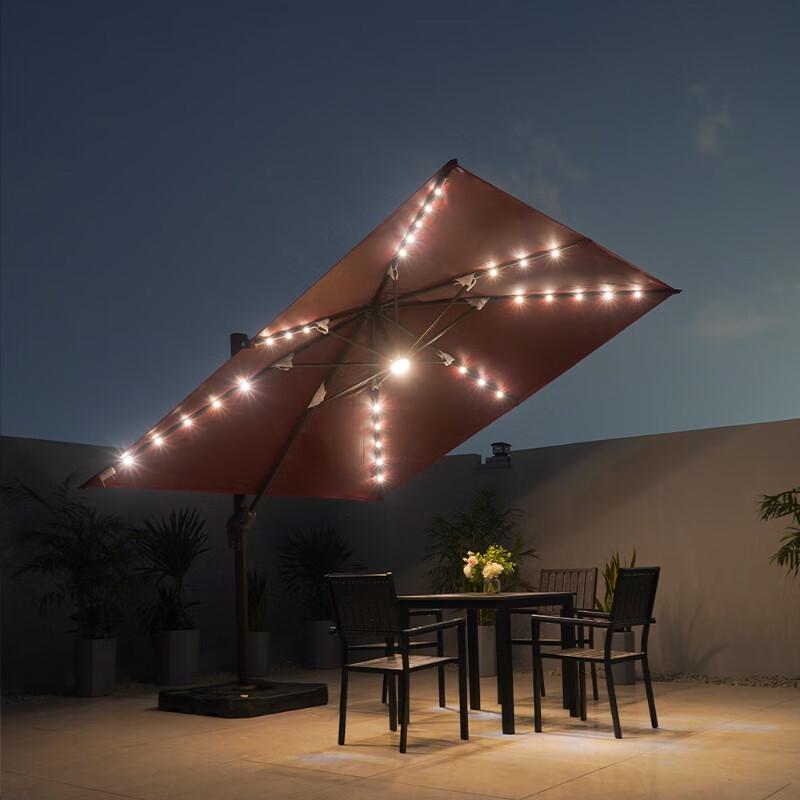 Luxury 3-Meter Round Outdoor Patio Sun Umbrella