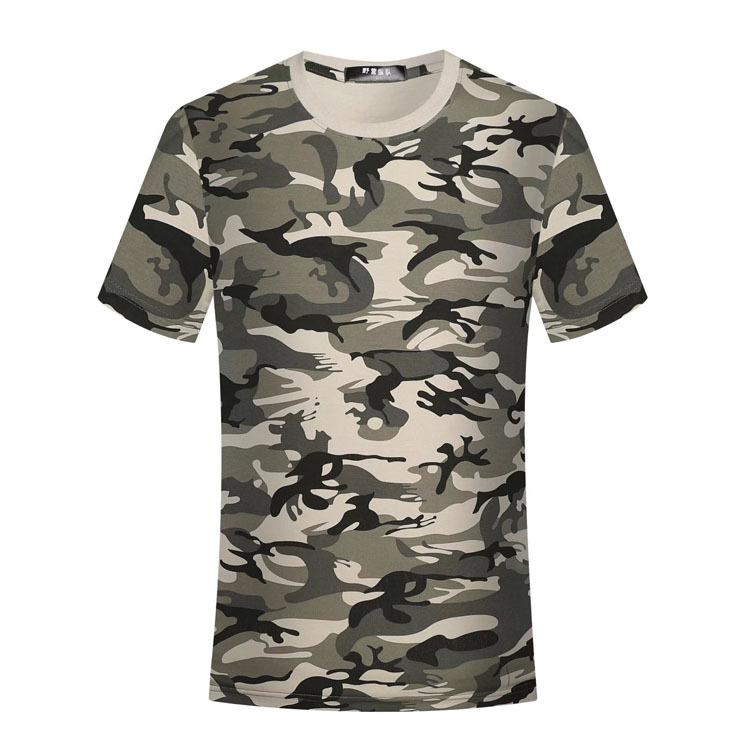 Summer men's and women's camouflage short-sleeved t-shirts logo short-sleeved student group factory uniforms work camouflage uniforms