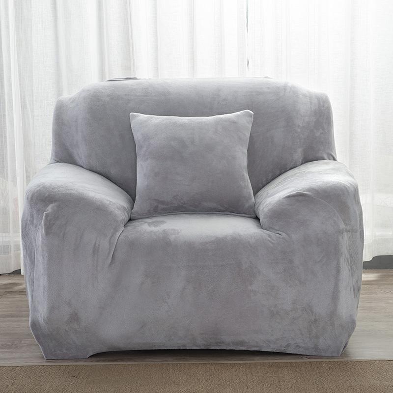 Thick Plush Fabirc Sofa Cover Set 1/2/3/4 Seater Elastic Couch Cover Sofa Covers For Living Room Slipcover Chair Sofa Towel 1Pc