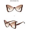 Ladies sunglasses, fashionable butterfly half-frame sunglasses