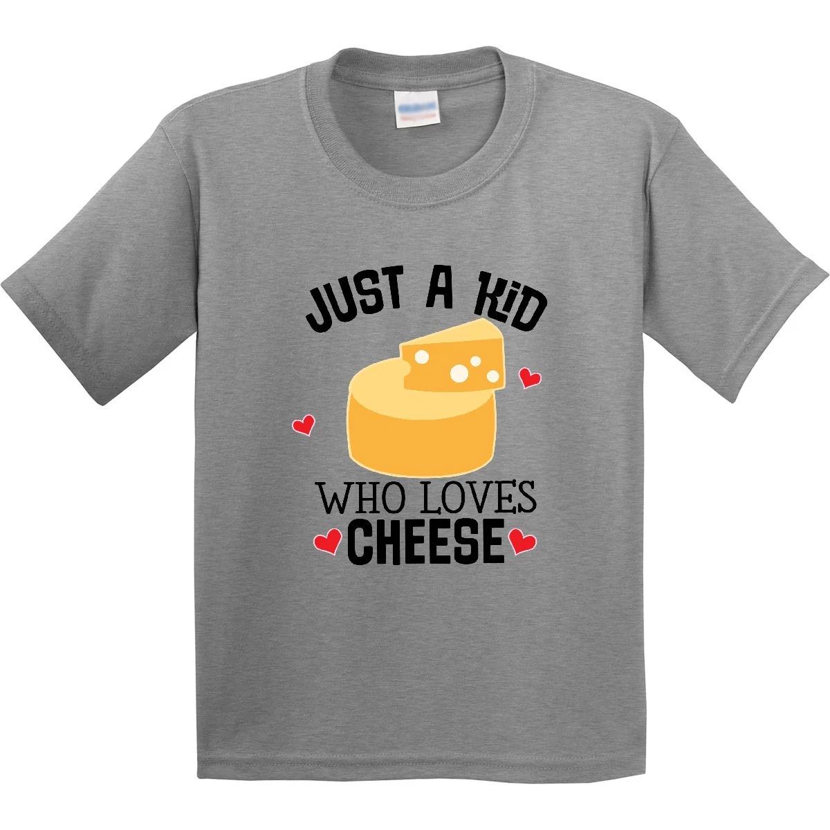 Inktastic Cheese Lover Kids Outfit Youth T-Shirt Childs I Love Funny Tee Child 150