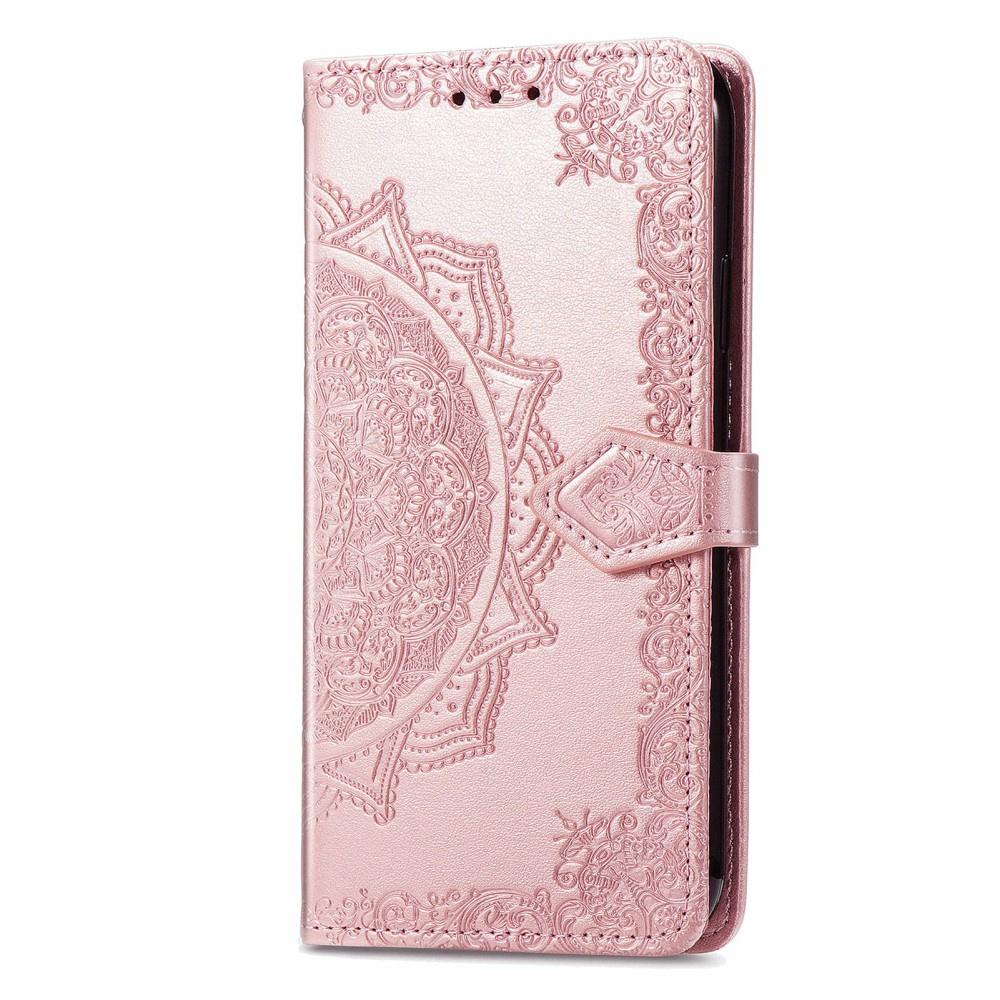 Flip Case for Oppo Reno 12FS / 12F, Mandala, Rose Gold