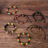 Men's Multicolor Tree of Life Braided Leather Bracelet Set