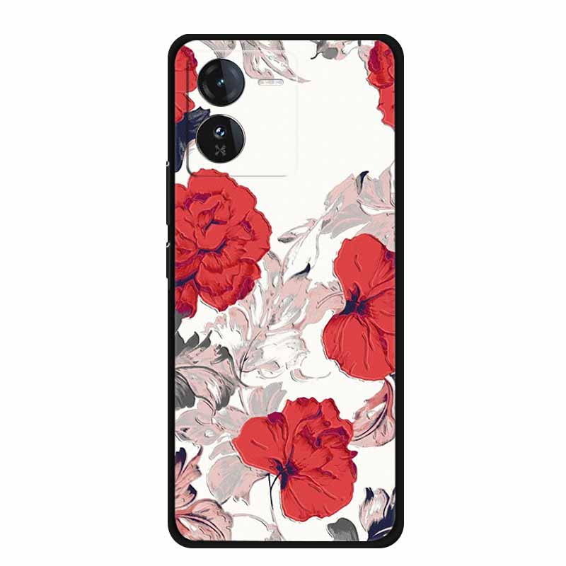 3D Emboss Case For Vivo iQOO Z9 x Phone Case Shockproof Black Silicone Soft Back Cover For Vivo iQOO Z9x Y37 Pro Case Z 9 x Capa