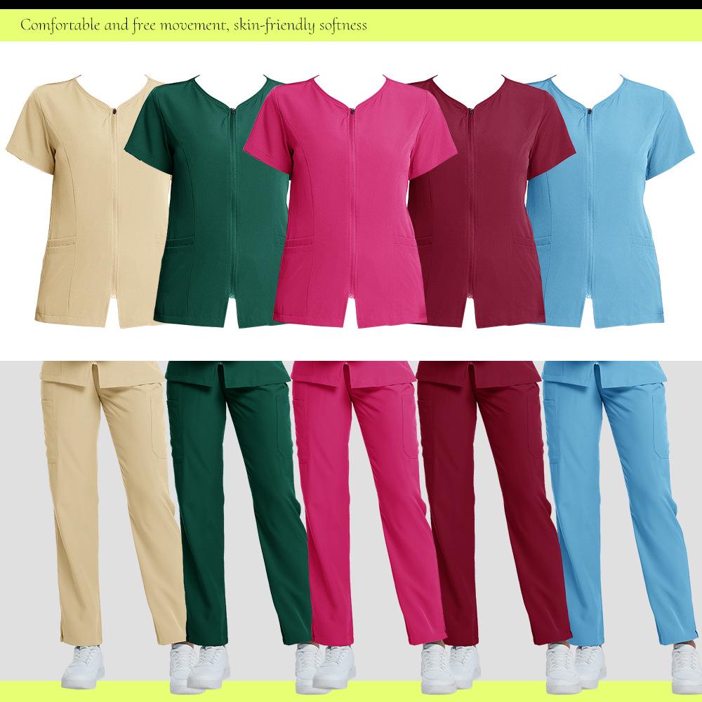 Women's Breathable Sweat-Absorbent Scrub Suit for Oral Hospital 