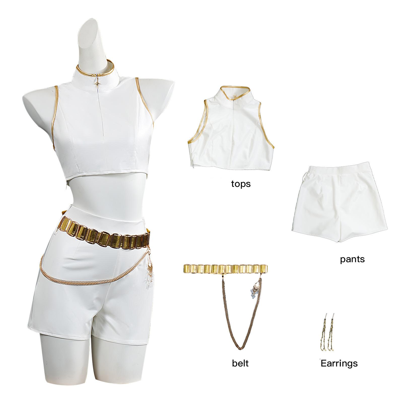 

Костюм для косплея Охотника на демонов Группа девушек Мира Руми Зои K-pop певицы Аниме Выступление Косплей Наряды Сценические шоу Хэллоуинская вечеринка XXXL