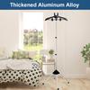 Clothes Steamer Holder Aluminium Alloy Standing Garment Hanger Height Adjustable Foldable Steam Rack for Home Travel