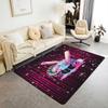Erosebridal Navy Blue Baseball Ice Cream Area Rug 4'11" X 3'3" Ice Cream Drip Living Room Rugs Non Slip Baseball Glove Decorative Carpets Cu