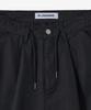 BLOND9 Single-Pleat Cargo Wide Utility Pants [Black]