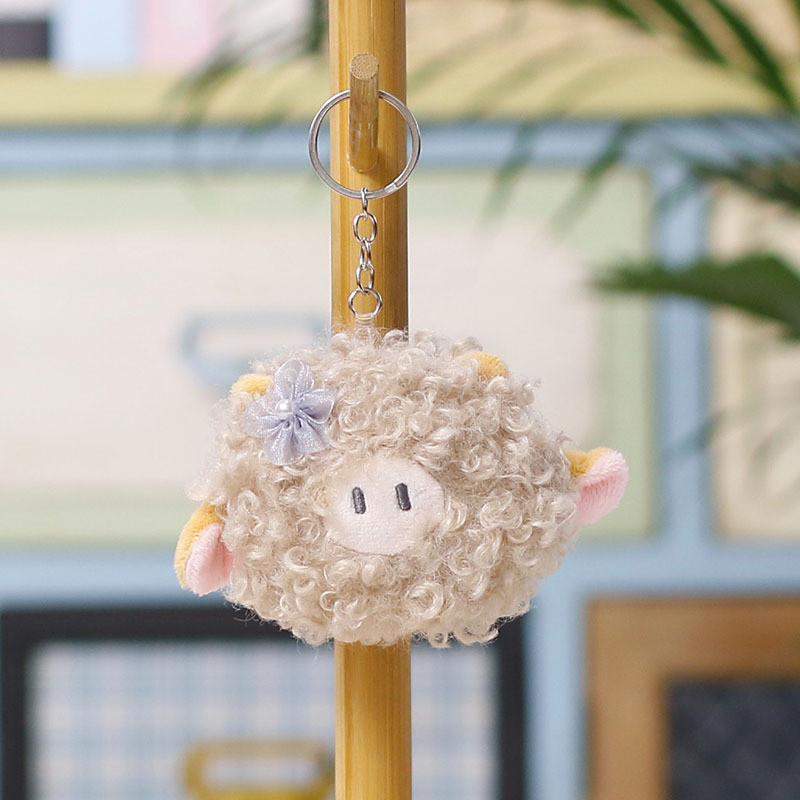 Plush Sheep Keychain With Soft Polyester Fill For Kids And Adults