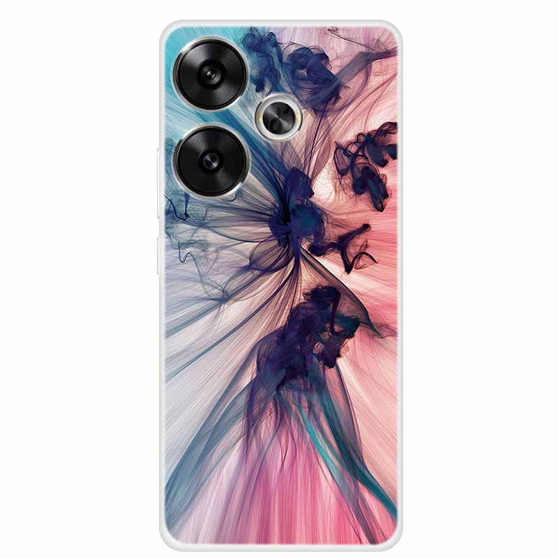 Marble Soft Phone Case For Poco F6 Transparent Case Silicone TPU Cover Funda Para Shield Clear Case for Xiaomi Poco F6 F 6 Pro