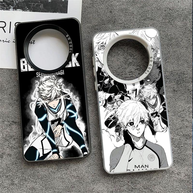 Blue L-Lock Nagi Seishiro Soft Phone Case for Samsung Galaxy S24 S25 FE S26 Edge S23 Ultra S22 Plus S21 + Shockproof Cover Back