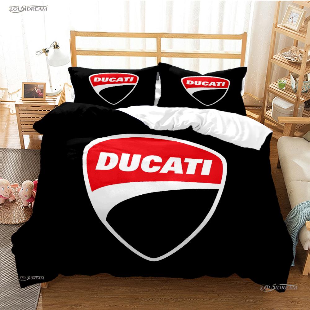 Moto Racing Casal All Season Duvet Cover Comforter Bedding Sets Soft Quilt Cover And Pillowcases Boys Single/Double/Queen/King