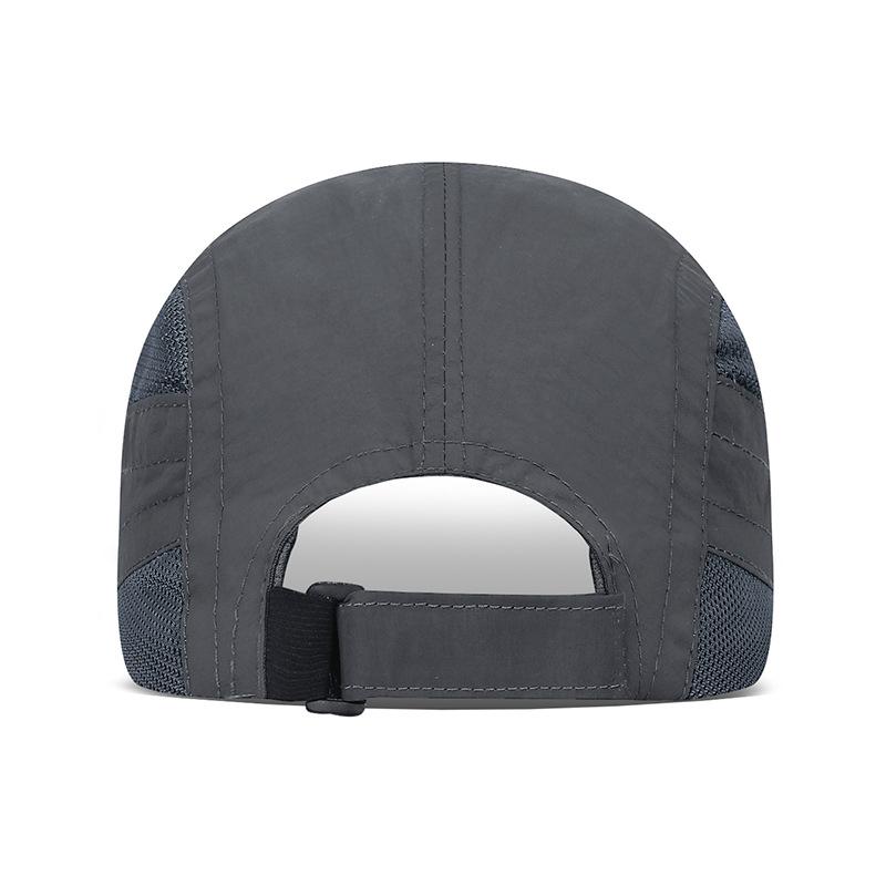 Summer Outdoor Thin Stitching Mesh Quick-Drying Cap Youth Solid Color Sunshade Breathable Peaked Cap