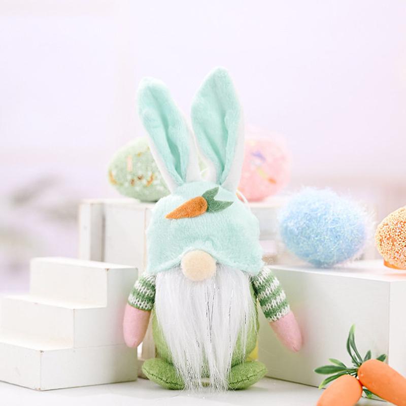 Velikonoční Králíček Gnóm Barevný Králíček Plyšový Závěsný Sváteční Party Potřeby Plyšový Králík Goblin Dekorace Pro Obývací Pokoj Poličku Dům