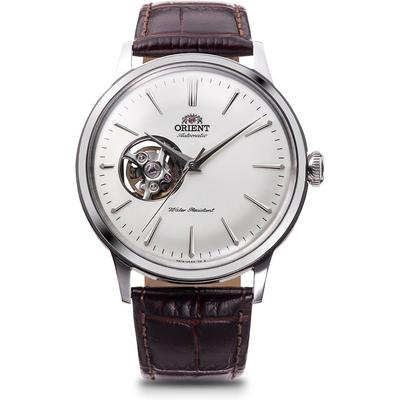 Bambino Automatic Watch, Mechanical, Open Heart, RN-AG0005S, Men's, White/Silver, with Domestic Manufacturer's Warranty