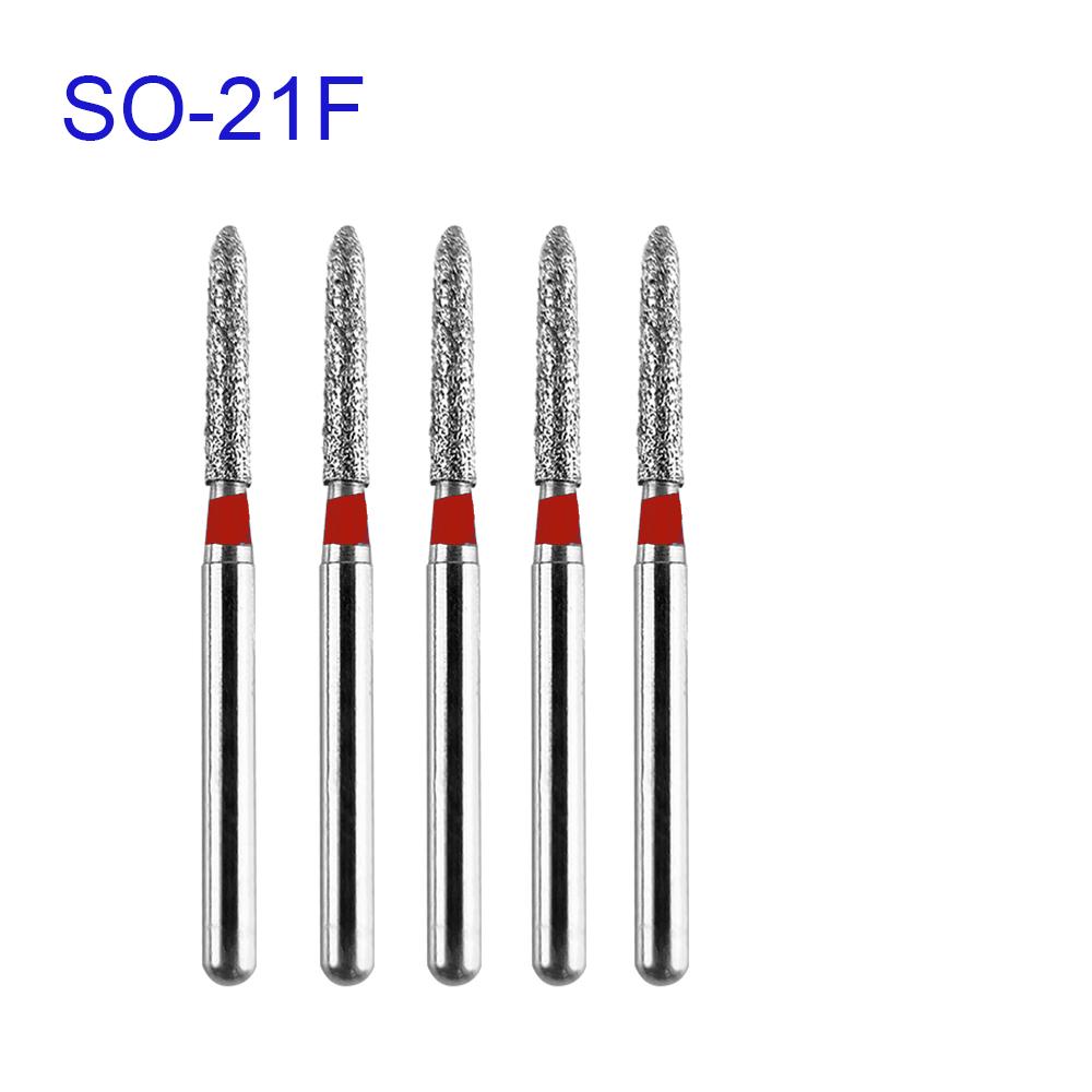 5Pcs/Pack, Jnsur Dental Diamond Burs Dental Drills For High Speed Handpiece Fg Dia 1.6Mm Dental Lab Technican Dentistry Material