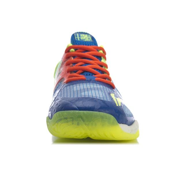 Li Ning Falcon 4 Stoff Rutschfest Abriebfest Low-Top Badmintonschuhe Herrenschuhe Fluoreszierend-Gelb Grün AYAR001-1