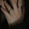 Silver S925 Fashionable Ring With Timeless Design And Adjustable Open Band For Everyday Wear