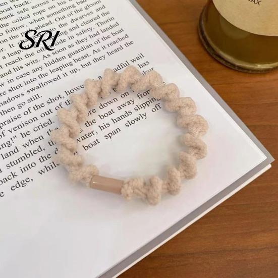 Soft Elastic Hair Rope 3Pcs Women Ties Thread Texture High Elasticity Bands No Scalp Irritation Ponytail Holder Versatile Accessories Band