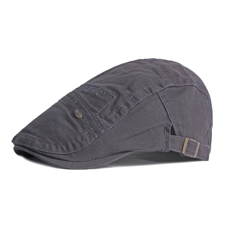 Men's Beret Spring Summer Cotton Cap Vintage Forward Cap Female British Gatsby Painter Hat Driver Ivy Hat