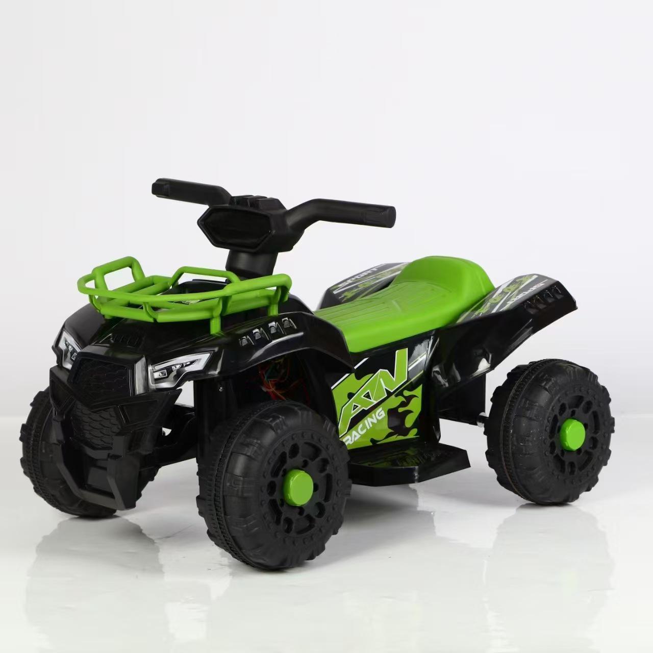 

Детский электрический внедорожный пляжный автомобиль-каталка - Четырехколесный, Большого размера, Перезаряжаемая игрушка для мальчиков и девочек.