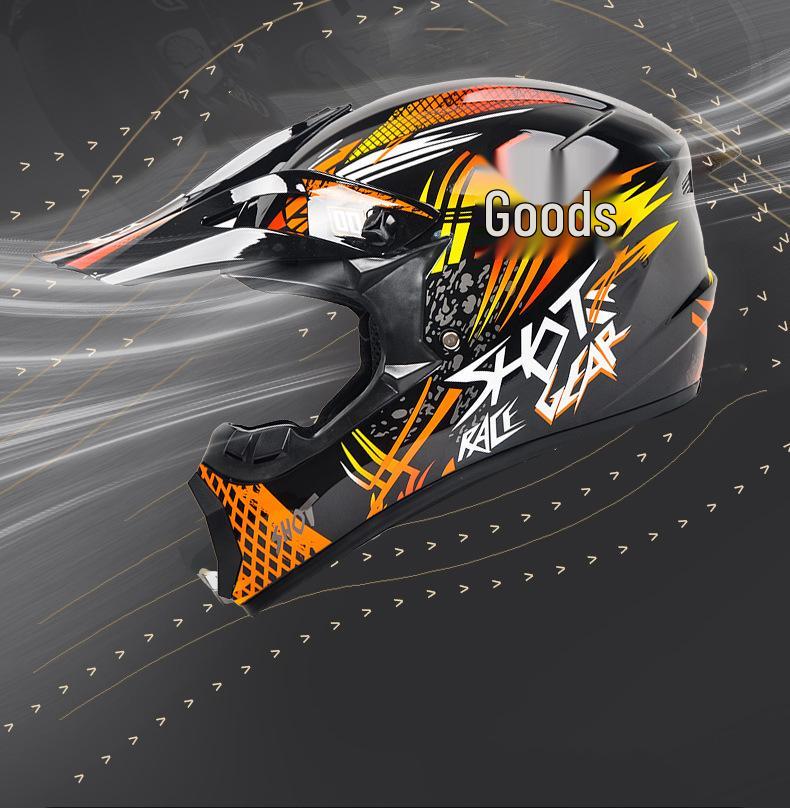 DOT Certified Cross-Border Full Face Off-Road Motorcycle & Mountain Bike Helmet