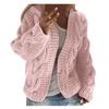 Women Knit Pocket Cardigan Long Sleeve Sweater Causal Loose Sweater Coat Outwear